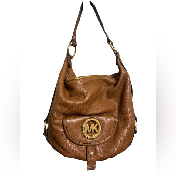 Michael Kors Original Tan Pebble Leather Hobo shoulder bag. - Picture 1 of 4